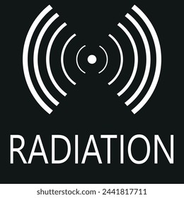Outline radiation vector icon. Radiation illustration for web, mobile apps, design. Radiation vector symbol.