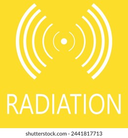 Outline radiation vector icon. Radiation illustration for web, mobile apps, design. Radiation vector symbol.