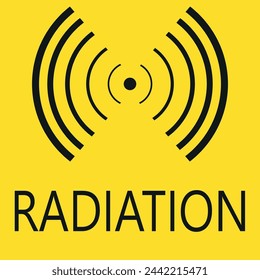 Outline radiation vector icon. Radiation illustration for web, mobile apps, design. Radiation vector symbol.