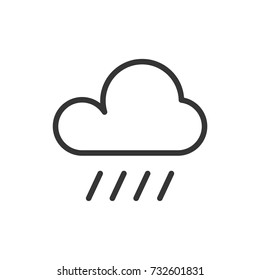 Outline rain  icon illustration vector symbol