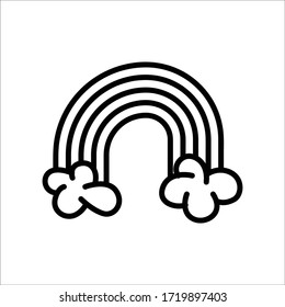 ilustración vectorial del logo arco iris
