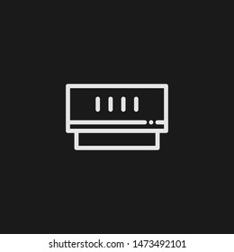 Outline ram vector icon. Ram illustration for web, mobile apps, design. Ram vector symbol.