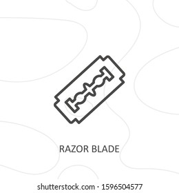 Outline razor blade icon.razor blade vector illustration. Symbol for web and mobile