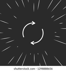 Outline refresh icon illustration isolated vector sign symbol