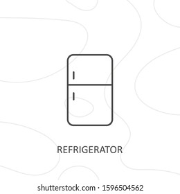 Outline refrigerator icon.refrigerator vector illustration. Symbol for web and mobile