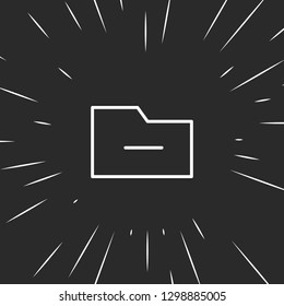Outline remove folder icon illustration isolated vector sign symbol