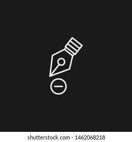 Outline remove vector icon. Remove illustration for web, mobile apps, design. Remove vector symbol.
