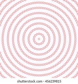 Outline repeated stylized  circles background. Creative wallpaper. Can be used for coloring books and pages, textile print, page fill. Vector illustration