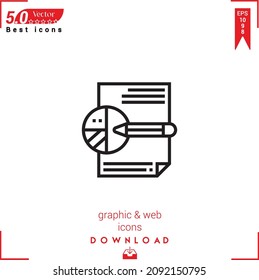 Icono de la investigación de esquema. vector de icono de investigación aislado en fondo blanco. Diseño gráfico, diseño de material, iconos de los mejores vendedores, aplicación móvil, diseño de UI UX, vector de formato EPS 10