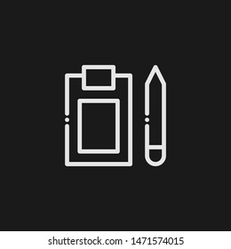 Outline research vector icon. Research illustration for web, mobile apps, design. Research vector symbol.