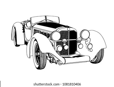 Packard Vintage Car Stock Vector (Royalty Free) 1160199208