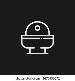 Outline rice vector icon. Rice illustration for web, mobile apps, design. Rice vector symbol.
