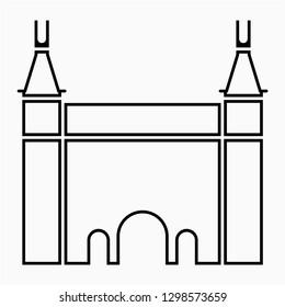 Outline Rijksmuseum vector icon