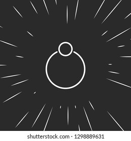 Outline ring icon illustration isolated vector sign symbol