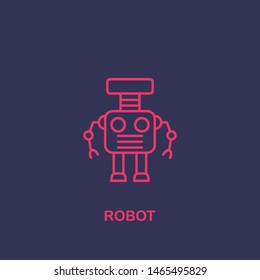 Outline robot icon.robot vector illustration. Symbol for web and mobile