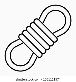 Outline rope vector icon