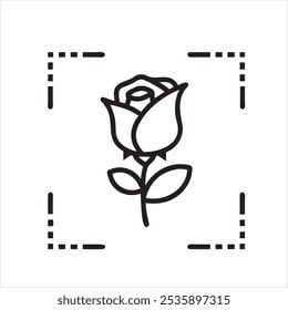 Outline rose flower" designs are minimalist, elegant floral illustrations that capture the essence of roses through simple, clean lines. Perfect for tattoos, wall art, and digital designs, 