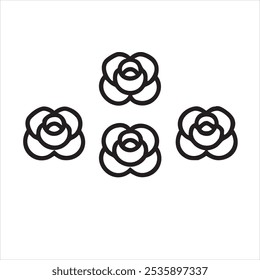 Outline rose flower" designs are minimalist, elegant floral illustrations that capture the essence of roses through simple, clean lines. Perfect for tattoos, wall art, and digital designs, 