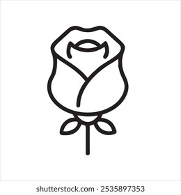 Outline rose flower" designs are minimalist, elegant floral illustrations that capture the essence of roses through simple, clean lines. Perfect for tattoos, wall art, and digital designs, 