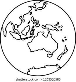 outline of a round bearth