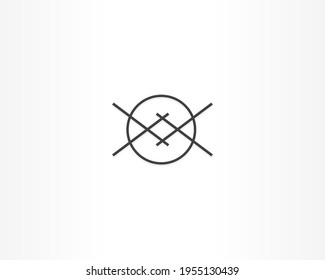 esquema con plantilla de diseño de logotipo de concepto de círculo redondo