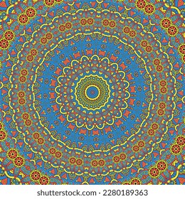 Esquema de patrón de flor redondo en estilo mehndi para la página del libro de coloreado. 