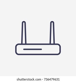 Outline router icon illustration vector symbol