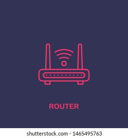 Outline router icon.router vector illustration. Symbol for web and mobile