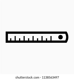 Outline Ruler pixel perfect vector icon