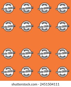 Outline sales stickers collection vector 