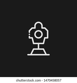 Outline sand bag vector icon. Sand bag illustration for web, mobile apps, design. Sand bag vector symbol.