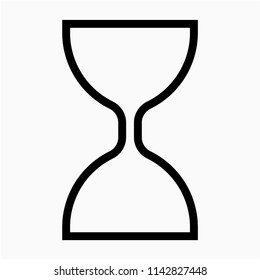 Outline sand clock pixel perfect vector icon