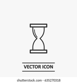 Outline sand-glass  icon illustration vector symbol