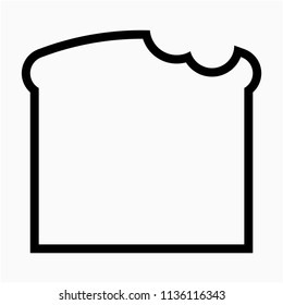 Outline Sandwich pixel perfect vector icon