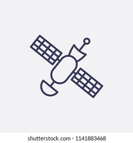 Outline satellite icon illustration,vector technology sign symbol