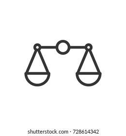 Outline scale icon illustration vector symbol