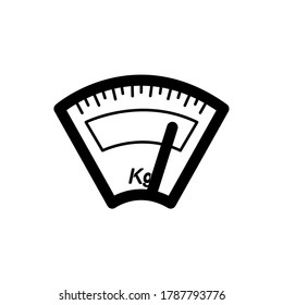 Outline scale weight icon. vector illustration