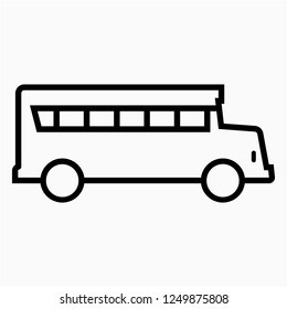 Coloring Book Children School Bus Stock Vector (Royalty Free ...