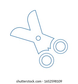 Outline Scissors icon, Cut, scissor, cutter