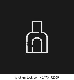 Outline scoop vector icon. Scoop illustration for web, mobile apps, design. Scoop vector symbol.