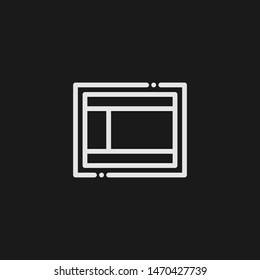 Outline scoreboard vector icon. Scoreboard illustration for web, mobile apps, design. Scoreboard vector symbol.