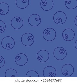 Esquema sin patrón de arándanos en estilo Vector. Fondo dibujado a mano de la fruta del doodle conveniente para envolver el papel, el diseño textil, el Fondo de pantalla, y los proyectos decorativos modernos.