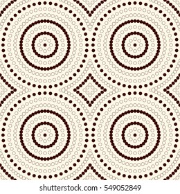 Outline seamless pattern with abstract geometric figures. Repeated round vortexes ornamental background. Digital paper, textile print, page fill. Vector illustration