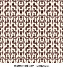 Outline seamless pattern with abstract ornament. Ethnic motif. Repeated geometric figures wallpaper. Modern style surface texture. Digital paper, textile print, page fill. Vector art