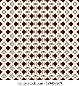 Outline seamless pattern with abstract ornament. Lacy openwork motif. Repeated geometric figures wallpaper. Scrapbook digital paper, textile print, page fill. Vector illustration.