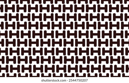 Outline seamless pattern with battlement curved lines 