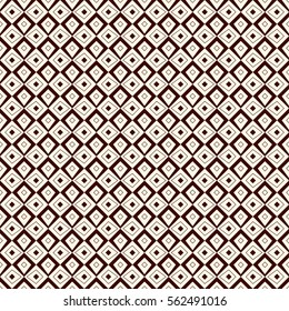 Outline seamless pattern with geometric figures. Ethnic wallpaper. Repeated rhombuses ornamental abstract background. Polygons motif. Digital paper, textile print, page fill. Vector art