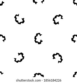 Outline seamless pattern with the letter of the English alphabet on a white background. Beautiful font in a flat style. Geometric letter print.
Stock vector illustration for design, decor, fabric