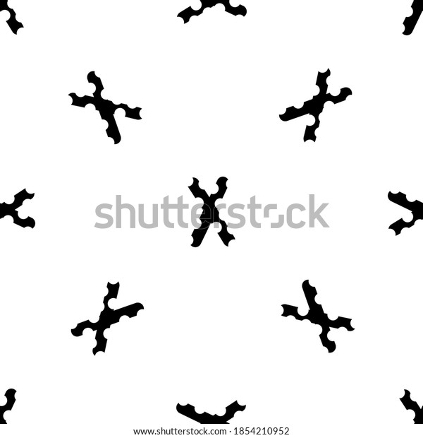 Outline Seamless Pattern Letter English Alphabet Stock Vector (Royalty ...