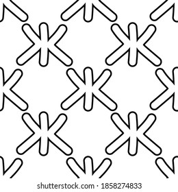 Umriss nahtloses Muster mit dem Buchstaben des russischen Alphabets auf weißem Hintergrund. Rute Schriftart im flachen Stil. Abstrakter Briefdruck.
Stock-Vektorgrafik für Design, Dekoration, Gewebe, Tapeten